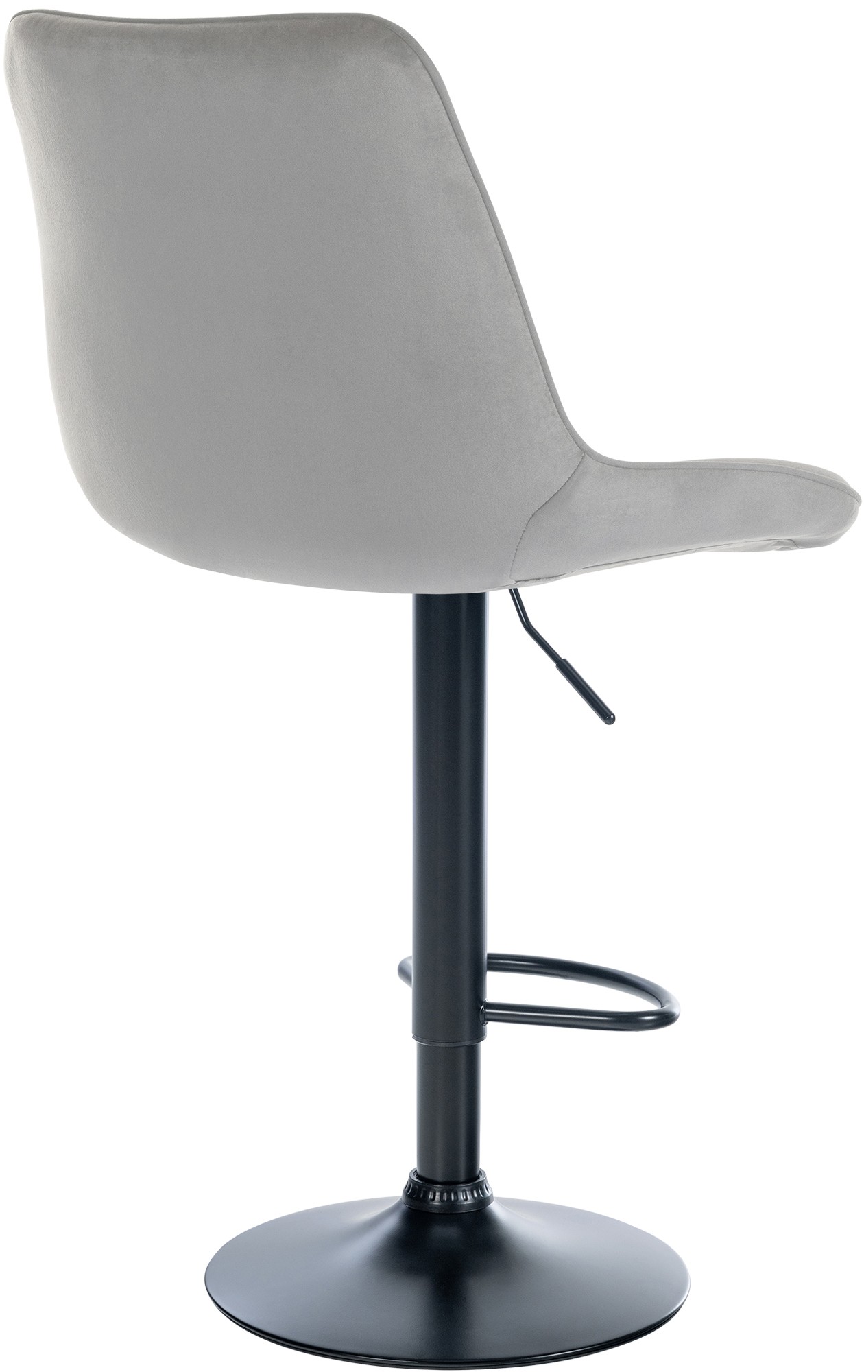 Barhocker Toni Samt schwarz, grau