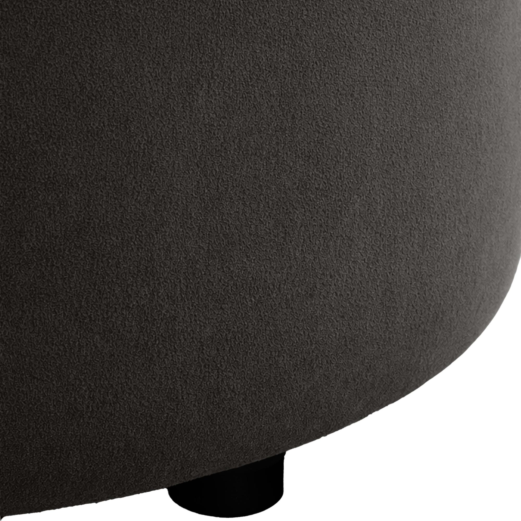 Sitzhocker Pantin Samt, grau