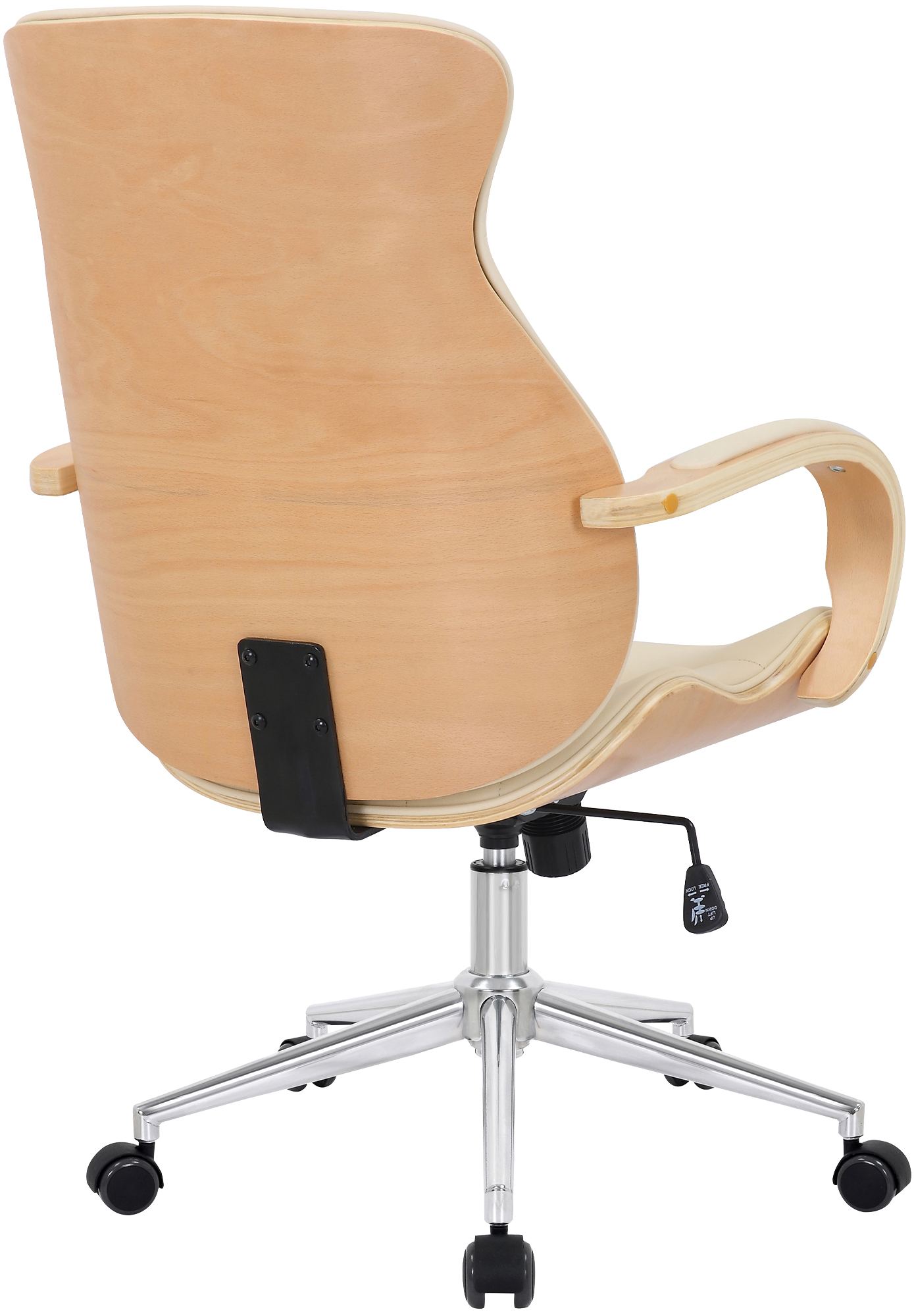 Bürostuhl Melilla Kunstleder, natura/creme
