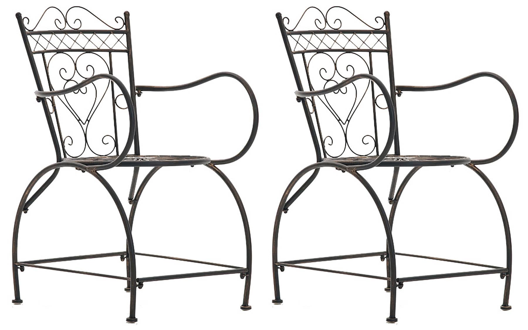 2er Set Stühle Sheela, bronze