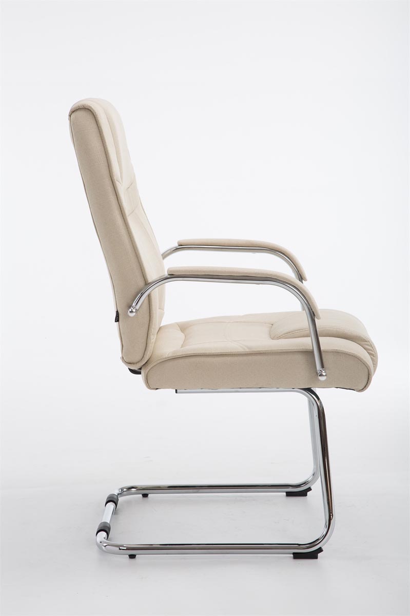 Besucherstuhl Attila Stoff, creme