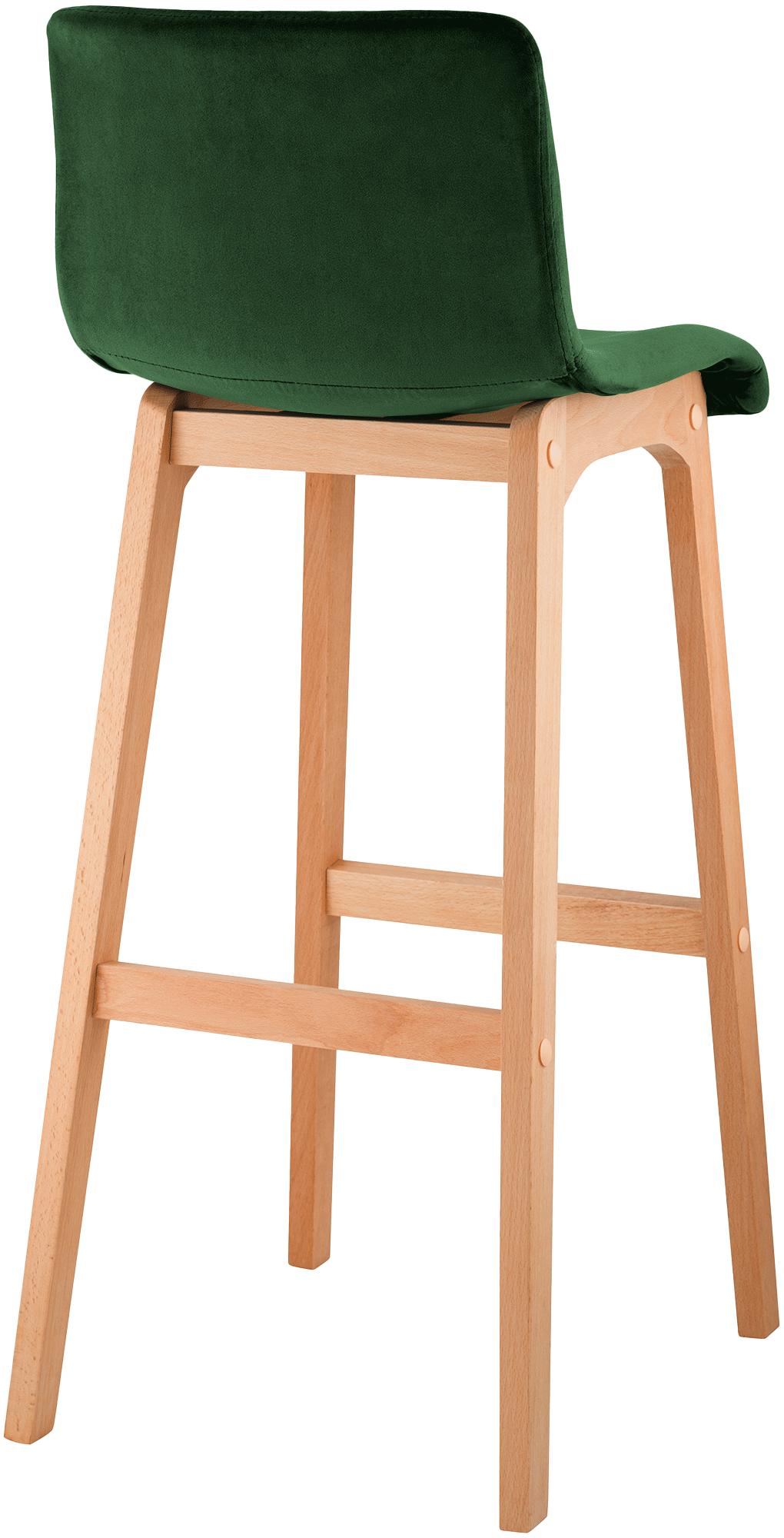 Barhocker Hoover Samt Natura, grün