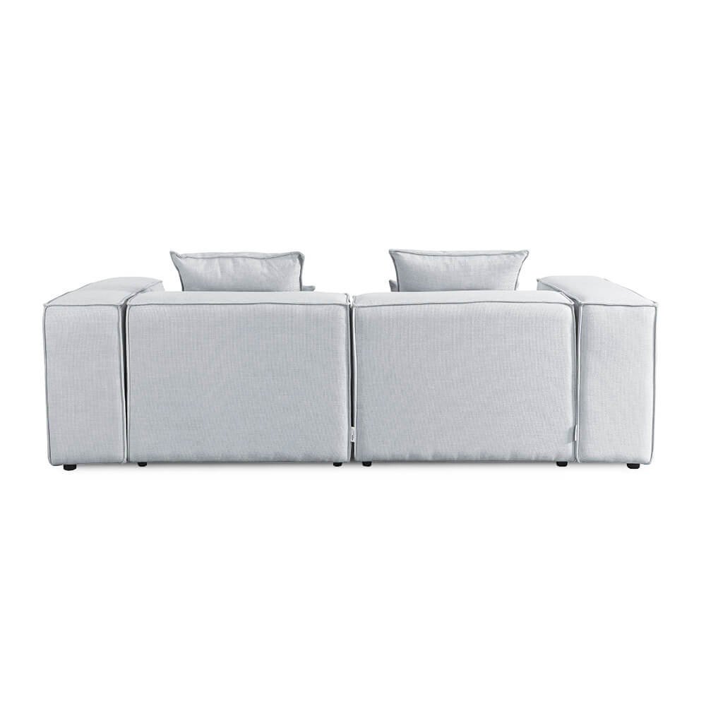 Modulares Sofa VERONA S - 240 x 120 cm Hellgrau