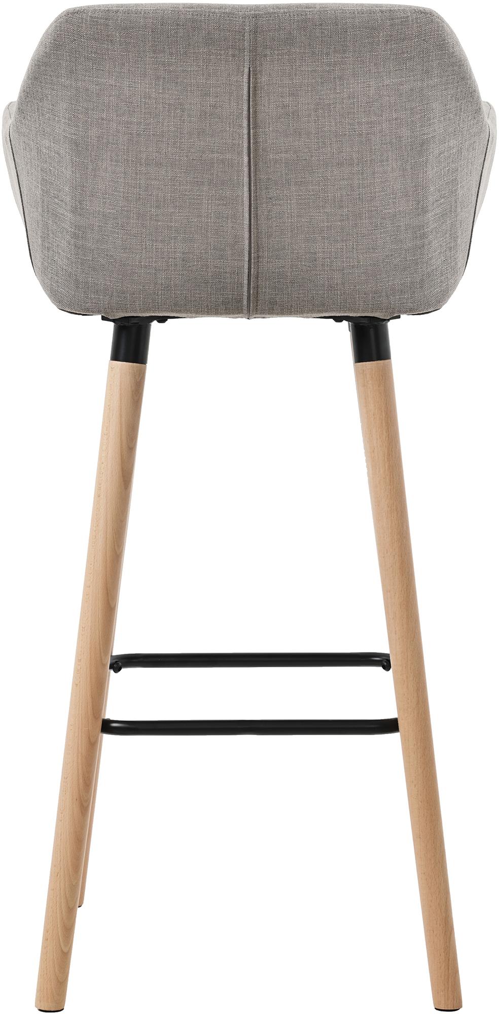 Barhocker Grant Stoff, grau