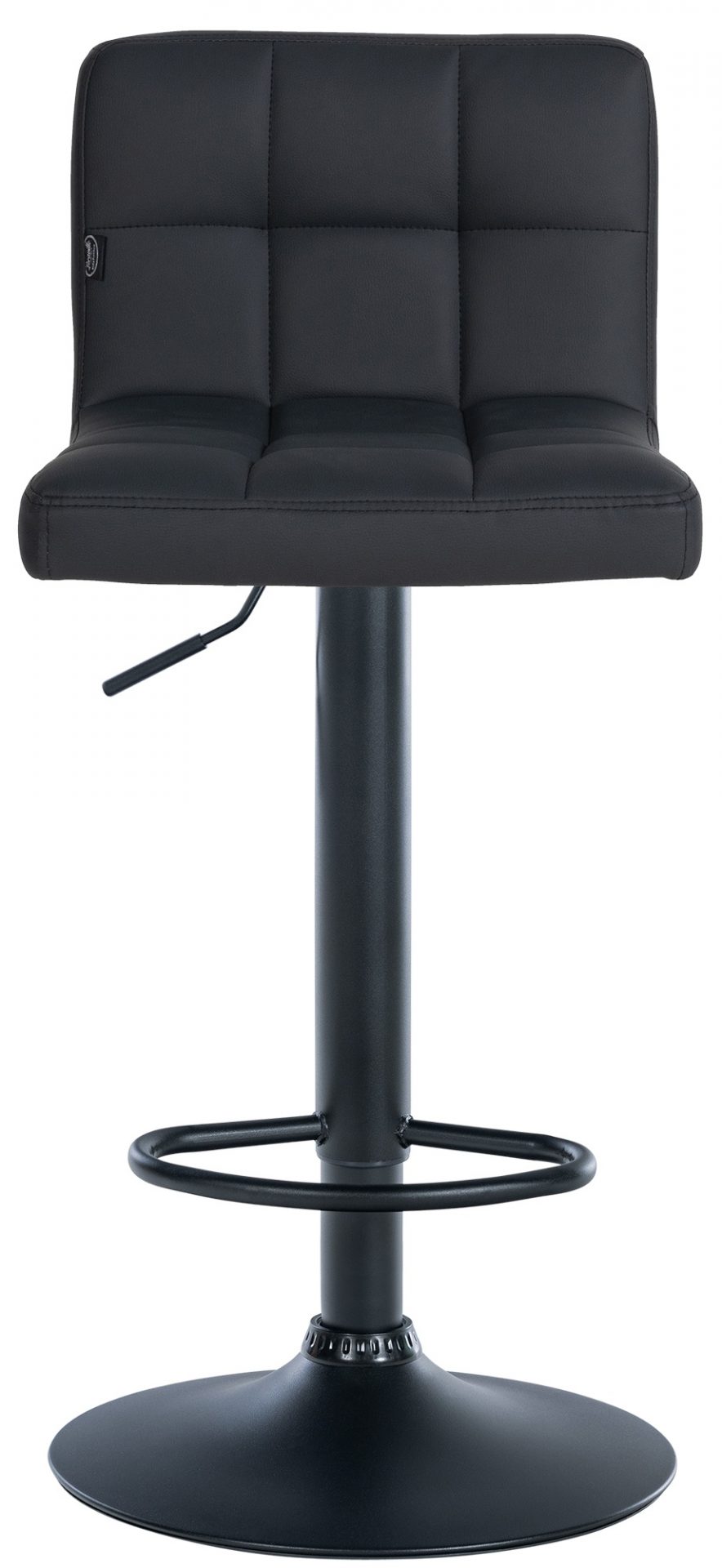 2er Set Barhocker Feni Kunstleder schwarz, schwarz