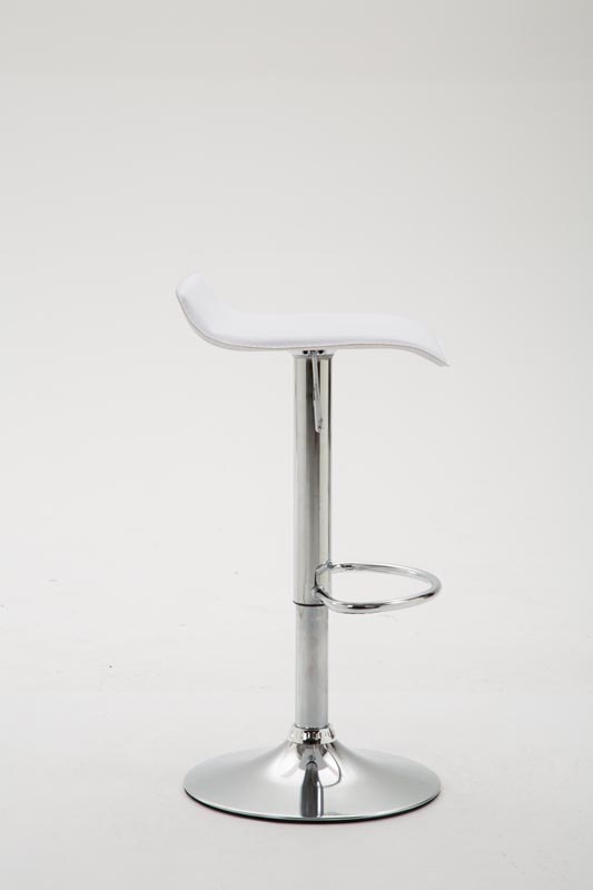 Barhocker Dyn V2 Kunstleder chrom, weiß