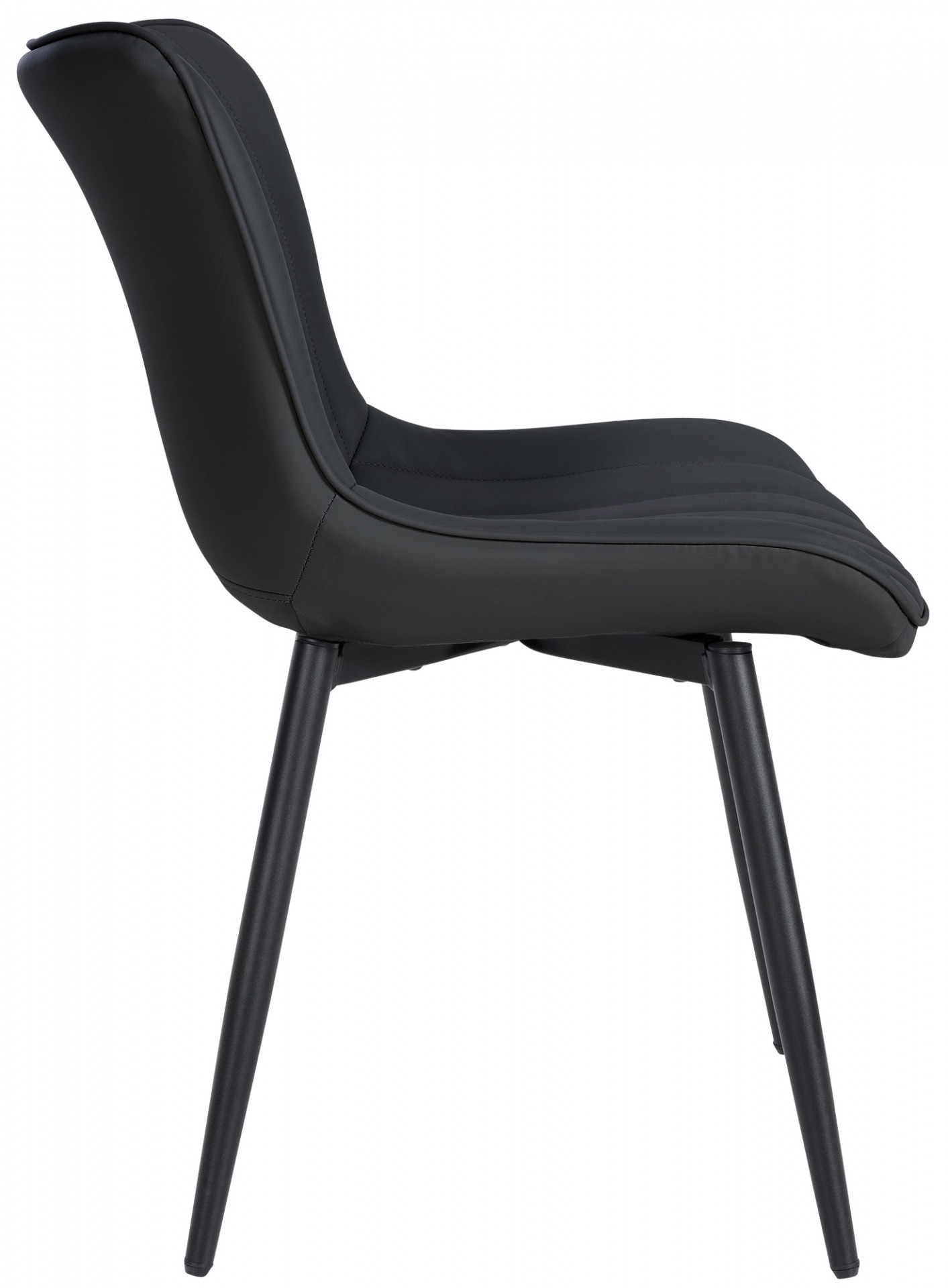 2er Set Stühle Largo Kunstleder, schwarz