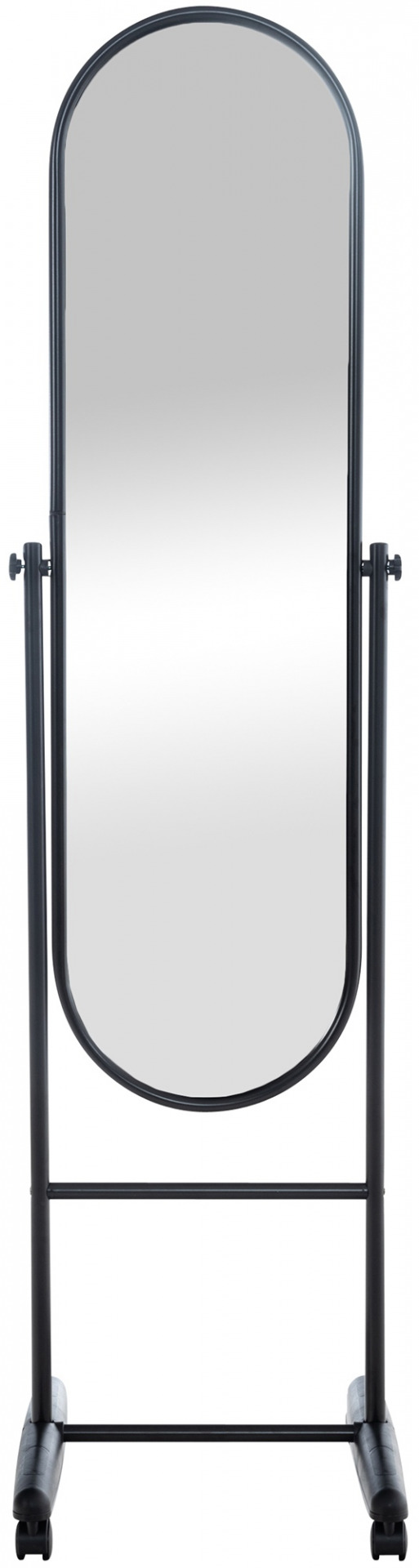 Standspiegel Nane Oval, schwarz