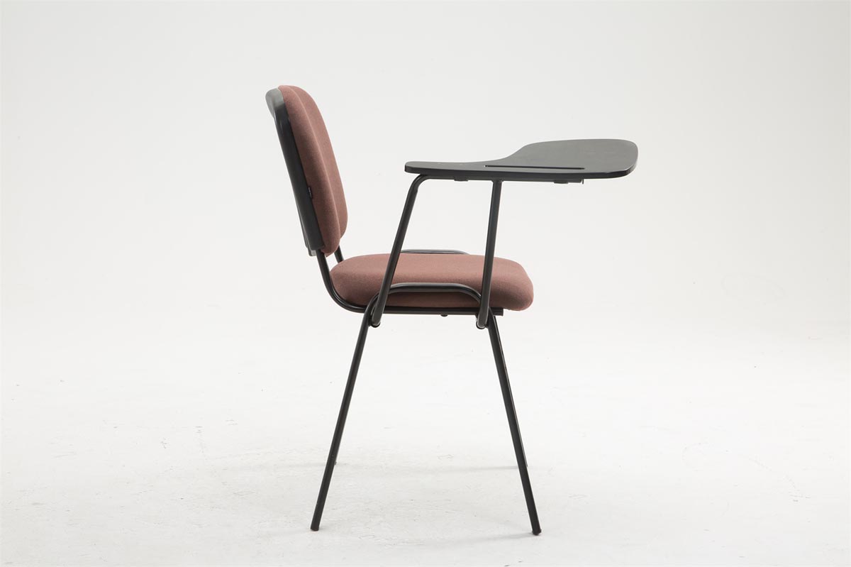 Stuhl Ken mit Klapptisch Stoff, braun