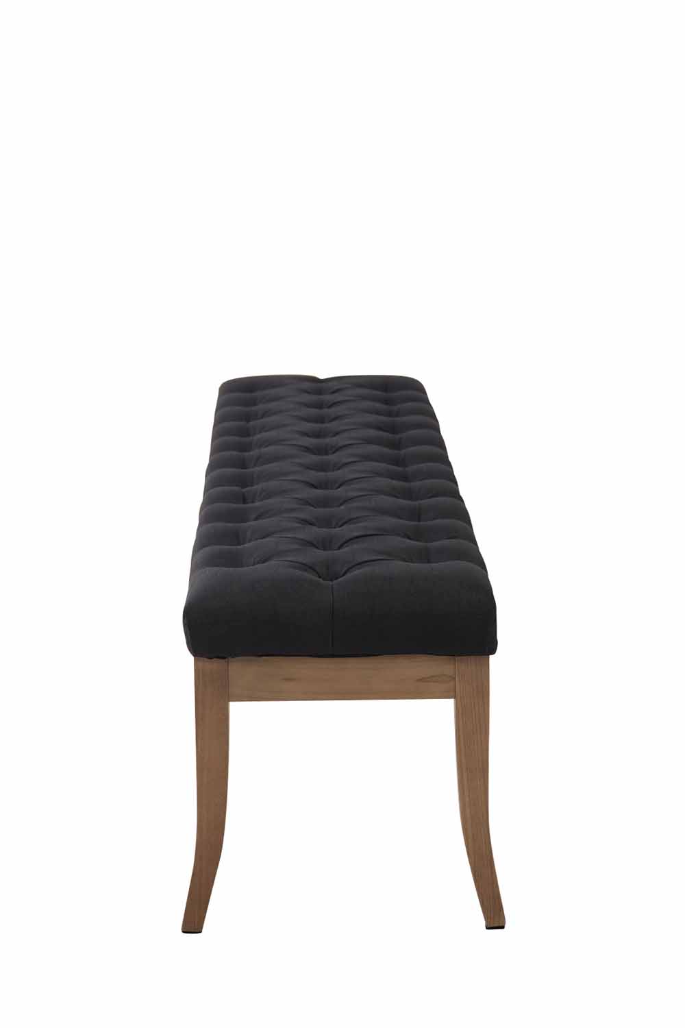 Sitzbank Ramses Stoff antik-hell 150 cm, schwarz