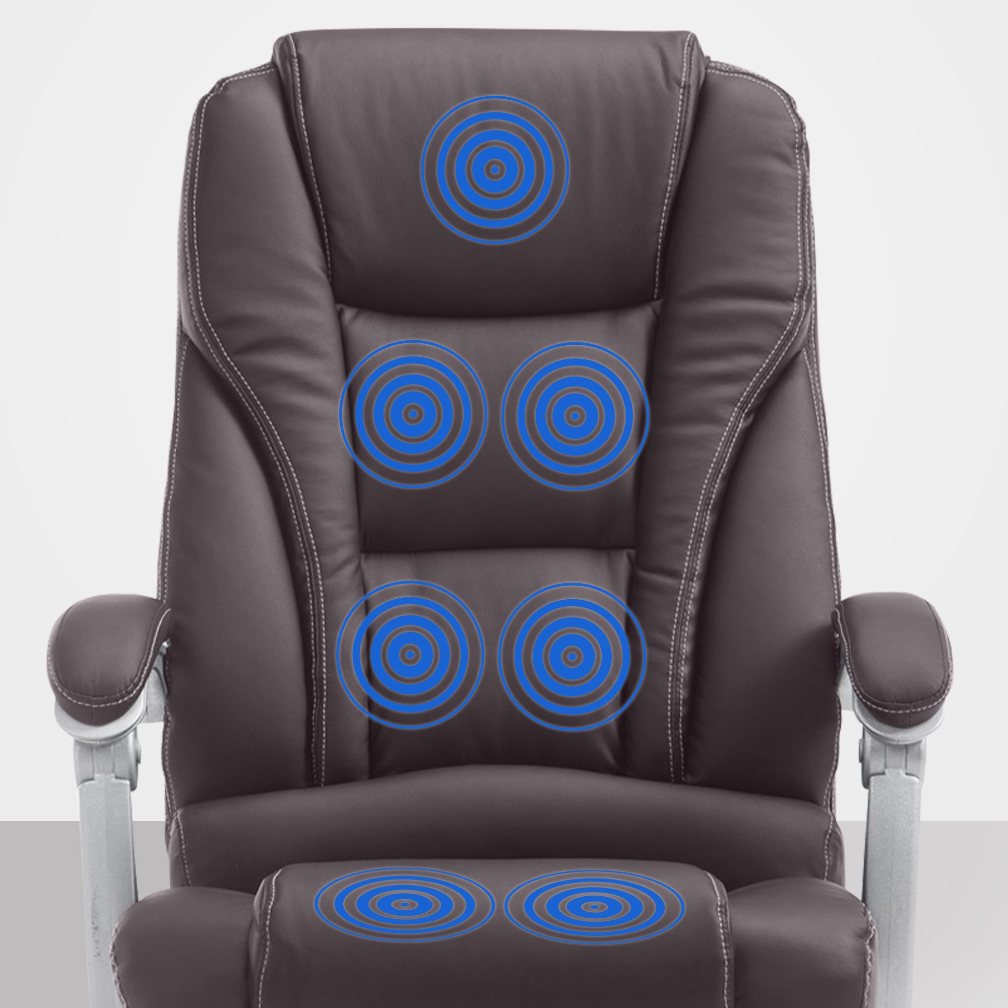 Bürostuhl Pacific mit Massagefunktion V2, braun