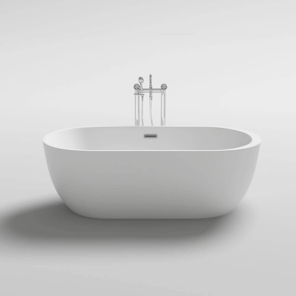 Freistehende Badewanne CODO - 170 x 80 cm Weiß