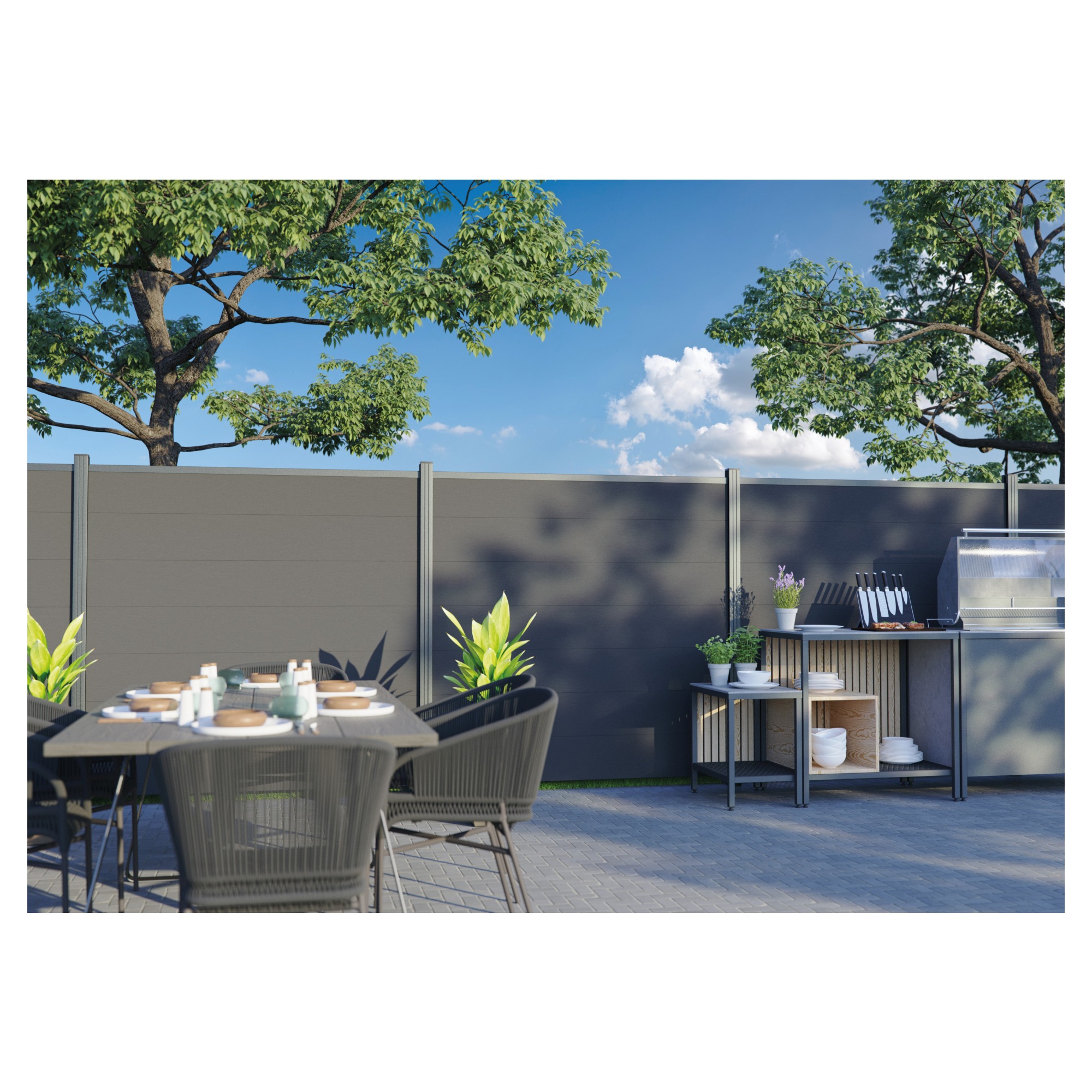 TJÖRN -Serie BPC-Steckzaunsystem, Zaunlamelle 20 x 245 x 1795 mm,, SAND