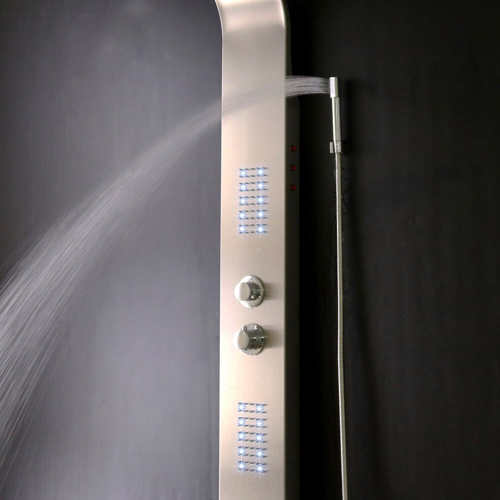LED Duschpaneel mit Regendusche ORINOCO