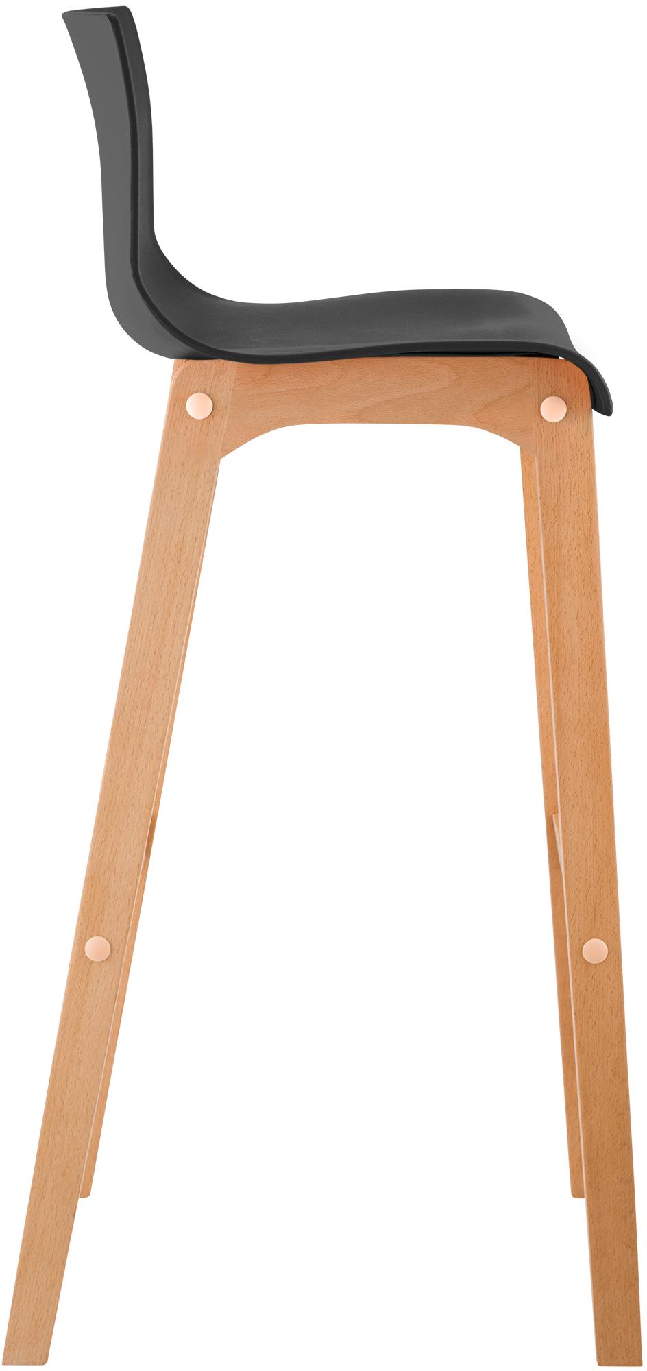 Barhocker Hoover Natura 4-Fuß Gestell, schwarz