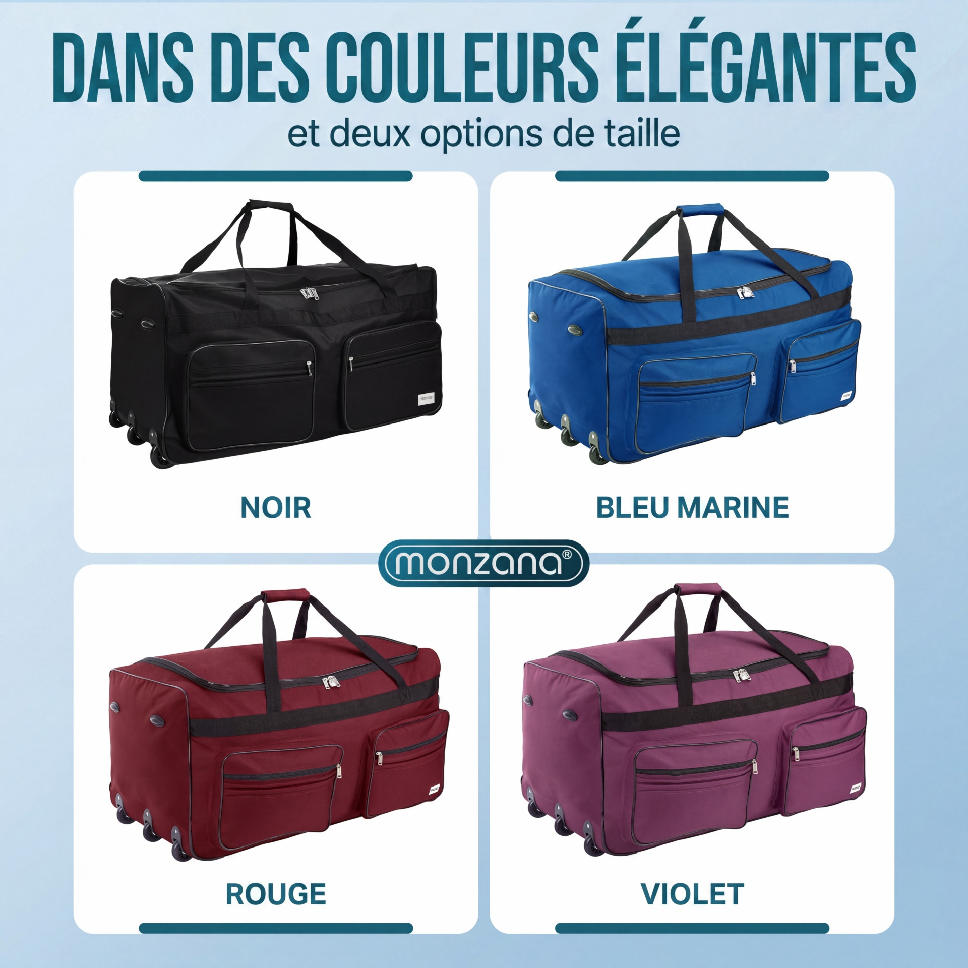 Rollenreisetasche XXL Blau 160L