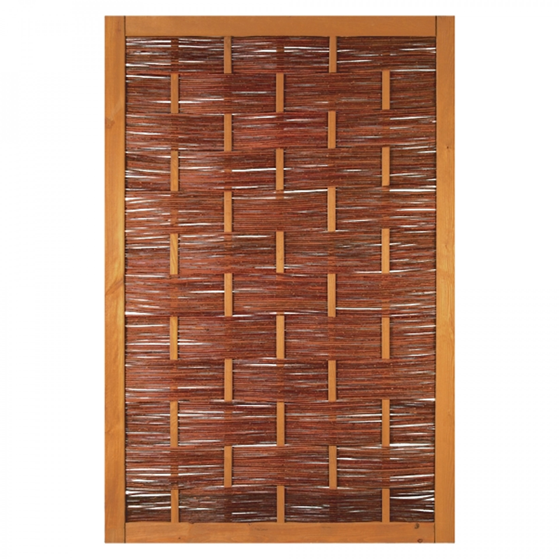 ÄTNA Weidengeflechtzaun 120 x 180 cm, braun gebeizte Weide