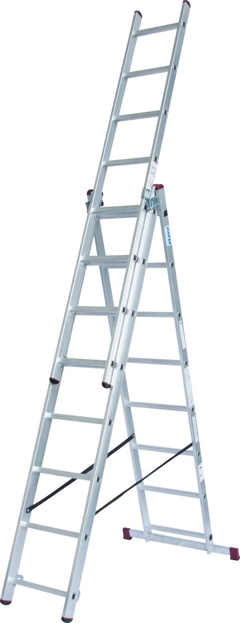 CORDA Vielzweckleiter mit Treppenfunktion 3x8 Sprossen