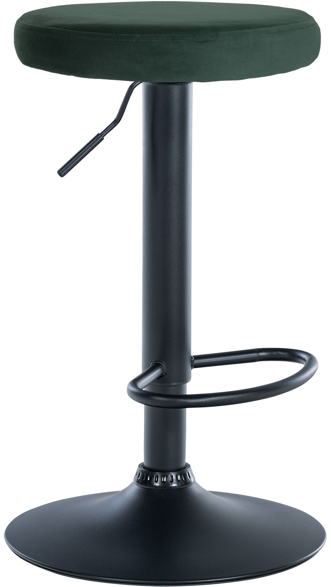 Barhocker Ponte Samt schwarz, grün