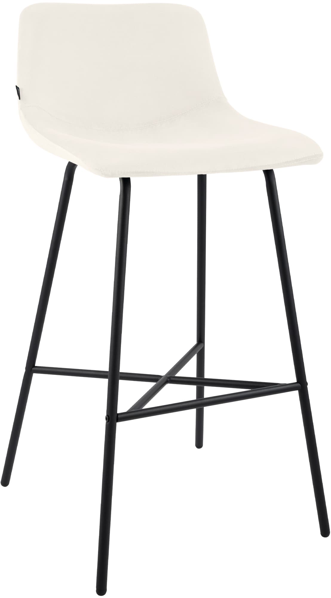 Barhocker Altona Samt, creme