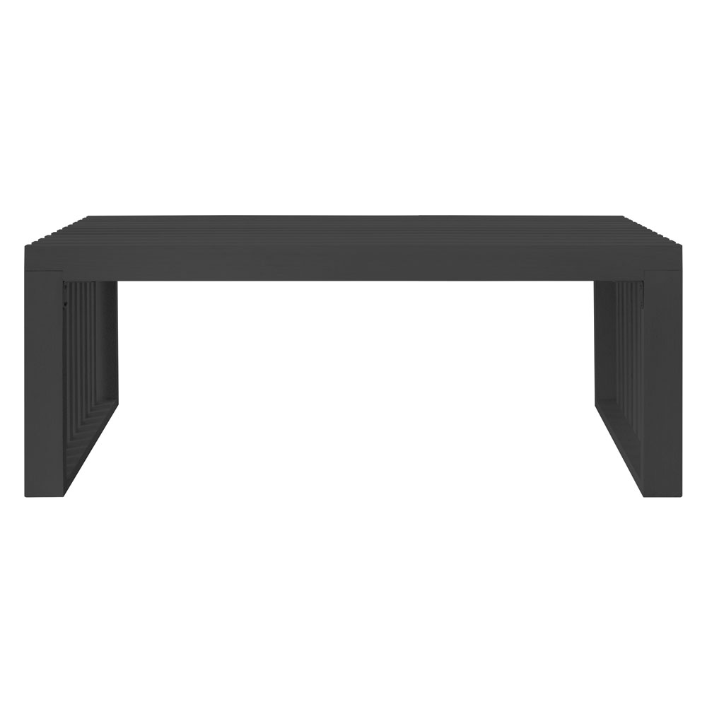 Sitzbank aus Holz LORA Schwarz - 110 cm