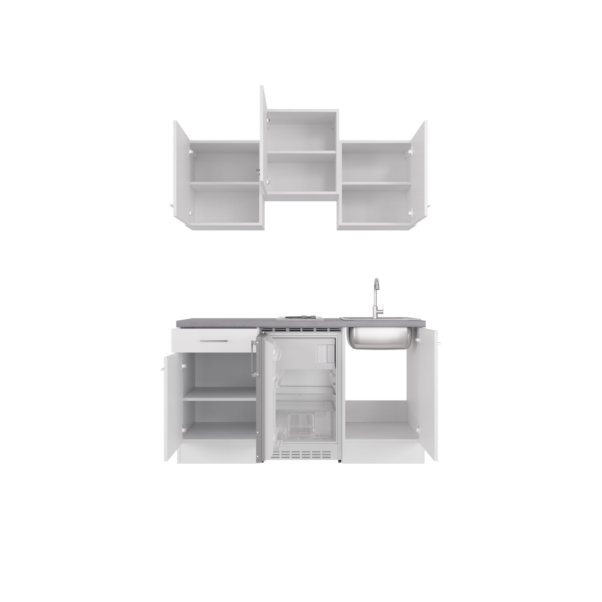 Singleküche VITA 150 cm mit E-Geräten