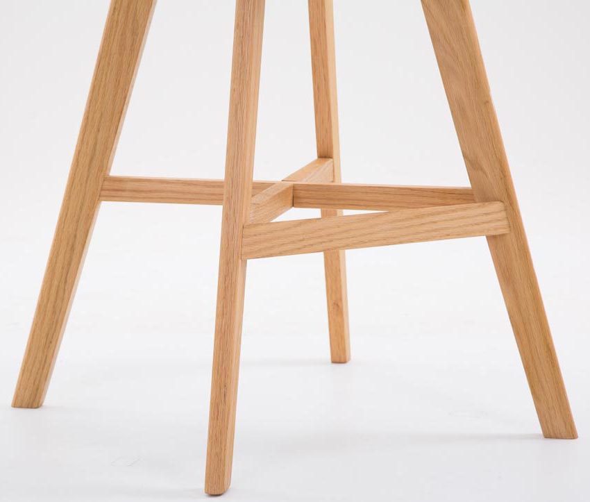 2er Set Barhocker Cannes Kunstleder natura, weiß