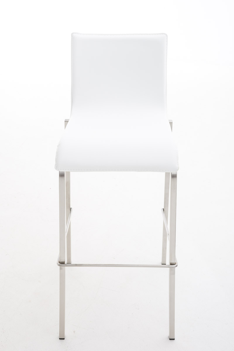 Barhocker Avola Leder Flach E78, weiß