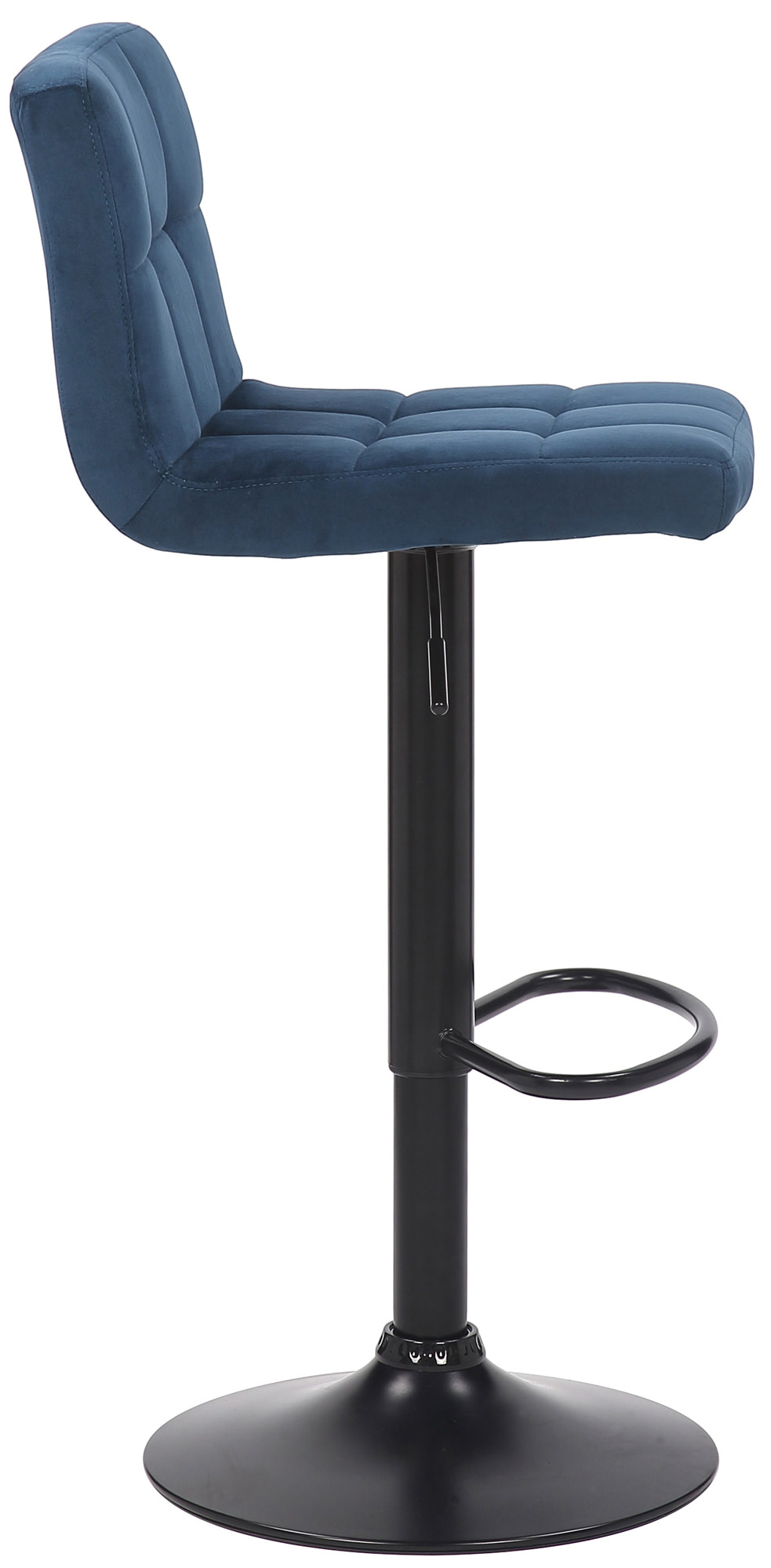 2er Set Barhocker Feni Samt, blau