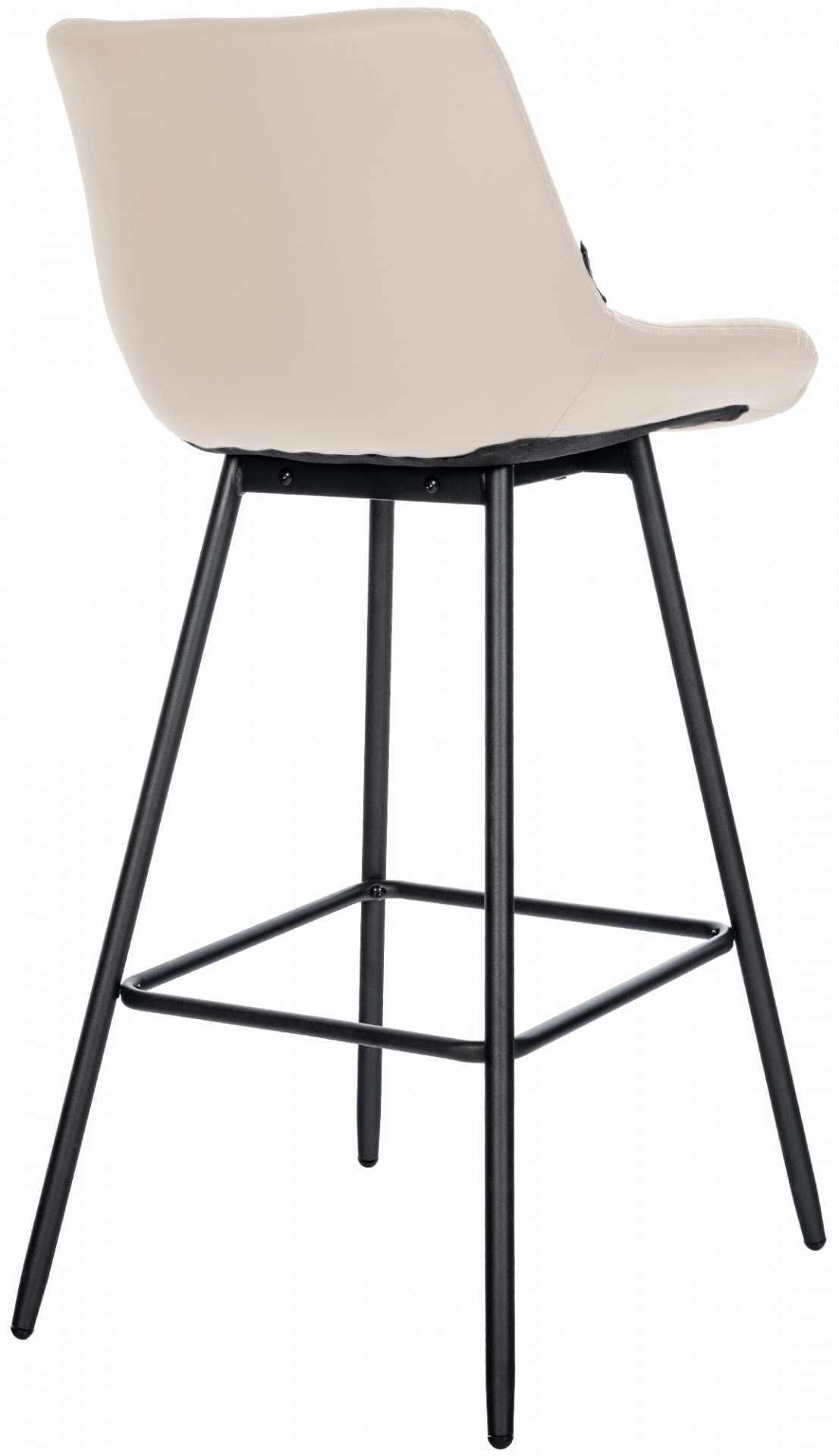Barhocker Weston Kunstleder, creme