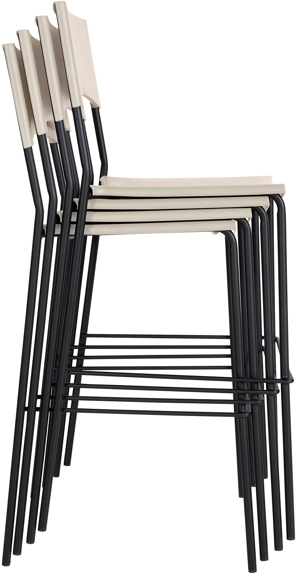Barhocker Genua Schwarz, creme