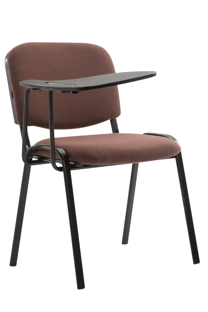 Stuhl Ken mit Klapptisch Stoff, braun
