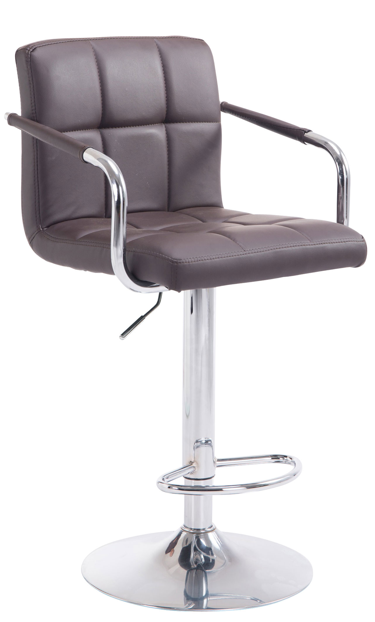 Barhocker Lucy V2 chrom, braun