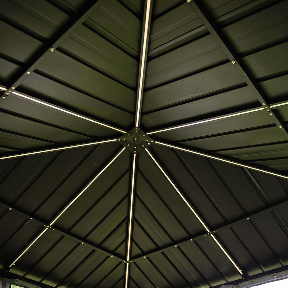LED Solar Pavillon AZUR - 300 x 270 cm