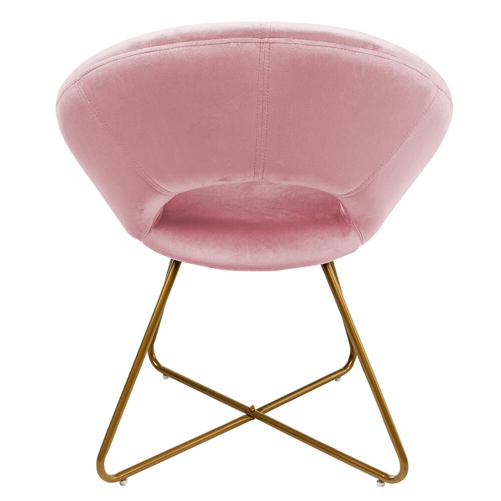 Samtstuhl SELESA - Rosa