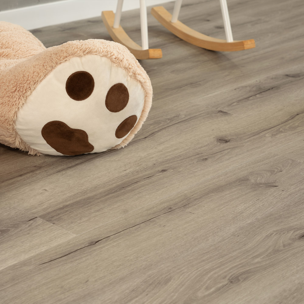Klick-Vinylboden mit Trittschall ROMIA Grau - 40 m²