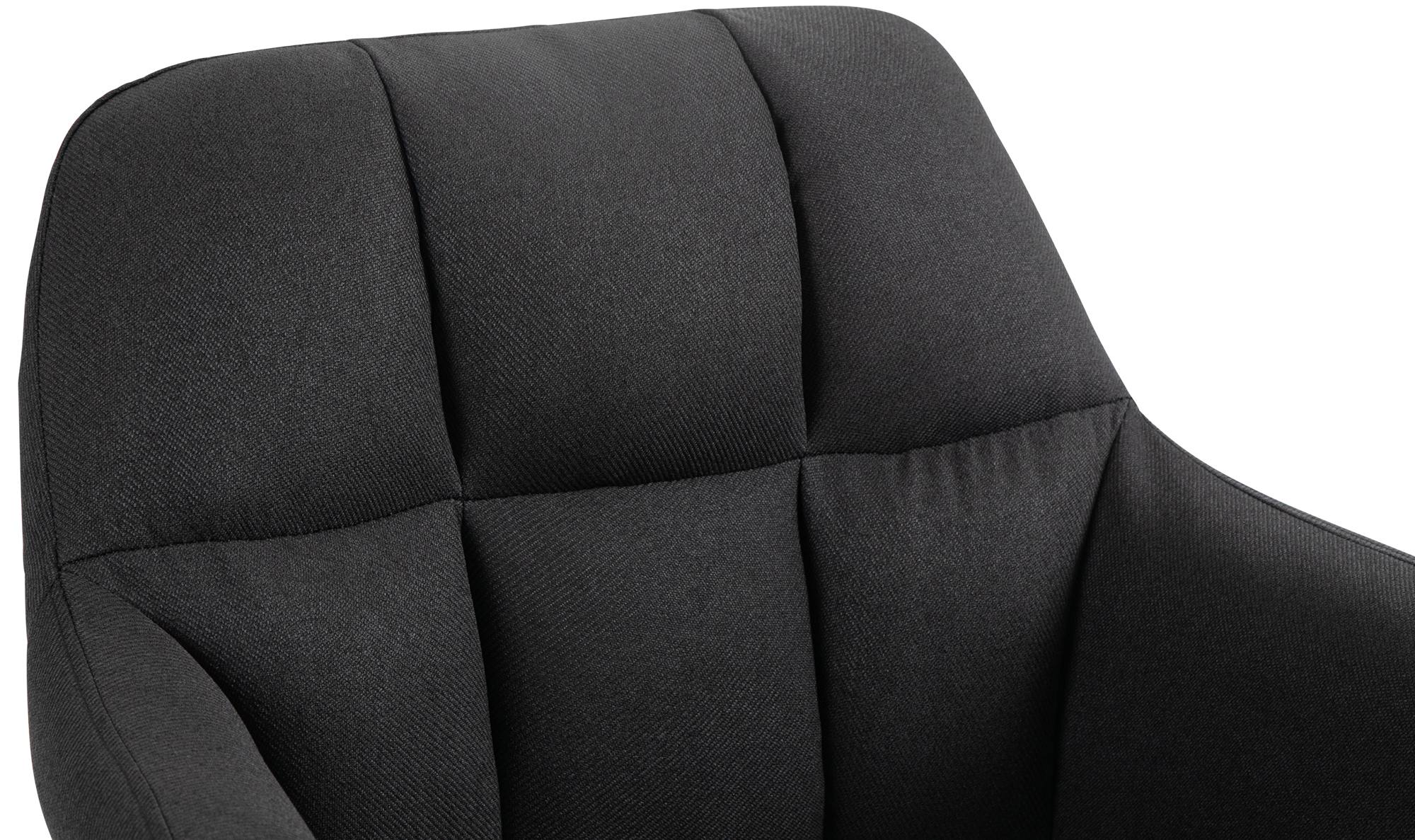Barhocker Natoma Stoff weiß, schwarz