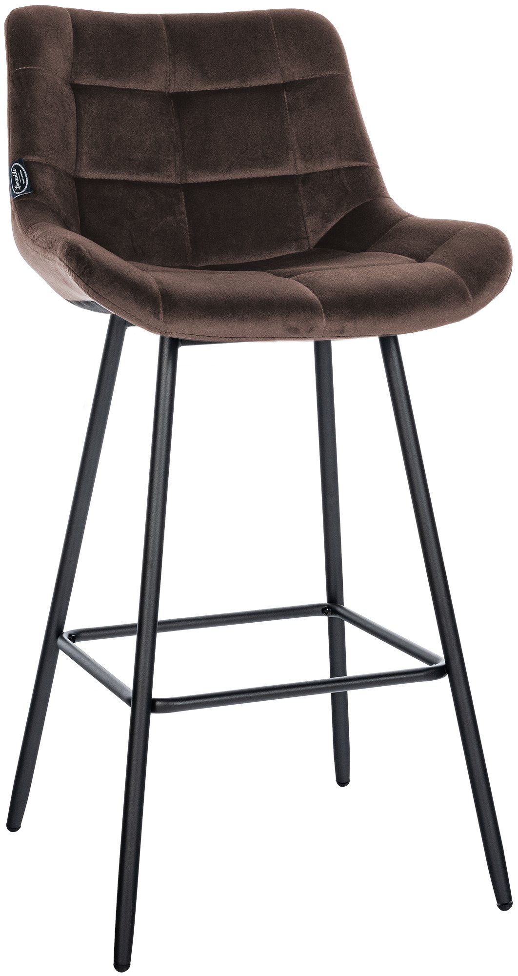 Barhocker Weston Samt, braun
