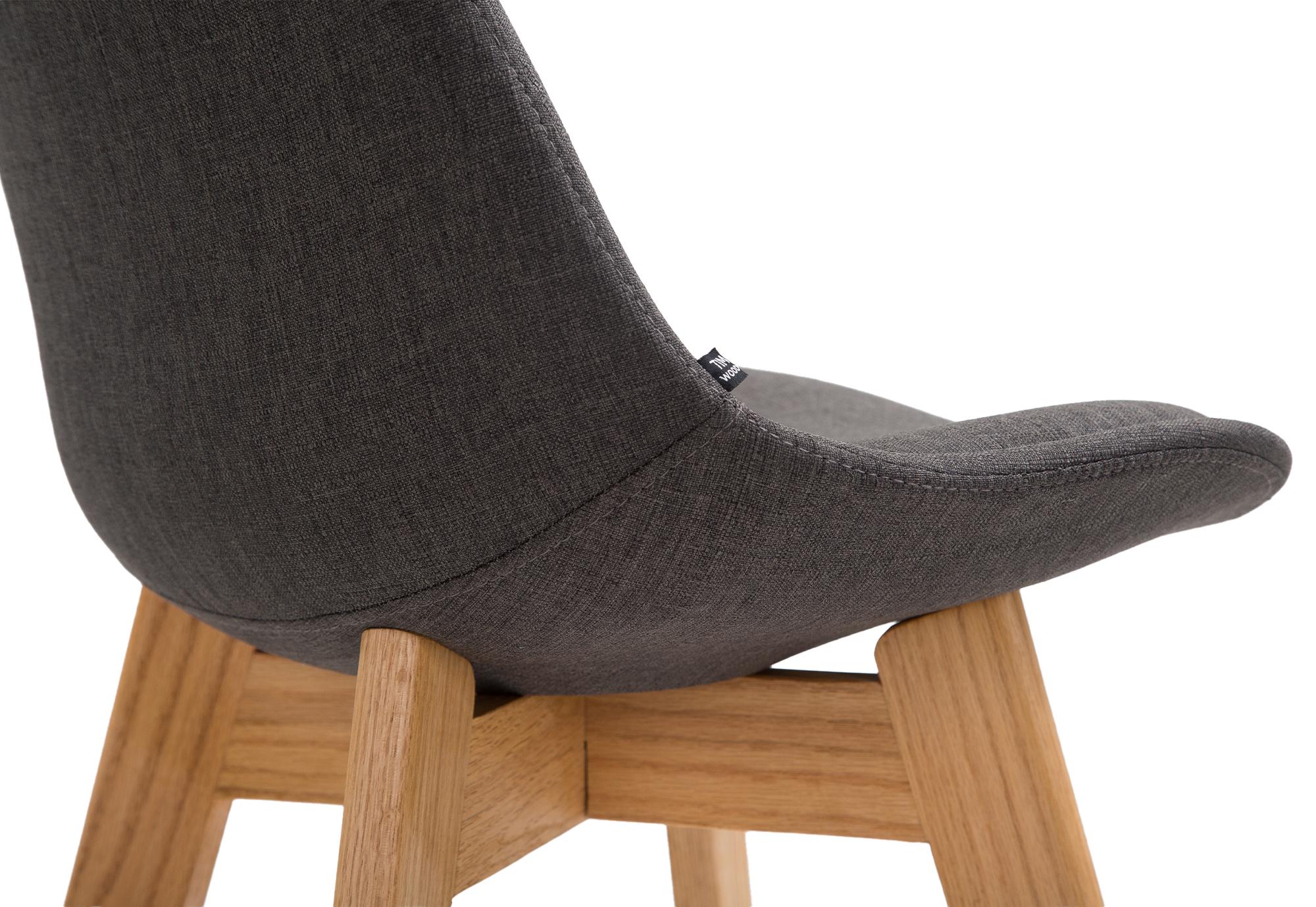 2er Set Barhocker Cannes Stoff natura, dunkelgrau