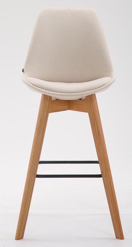 2er Set Barhocker Metz Stoff natura, creme