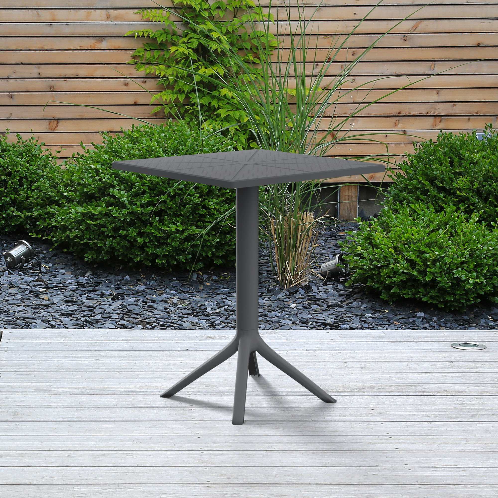 Tisch Nuvela 60x60 cm, dunkelgrau