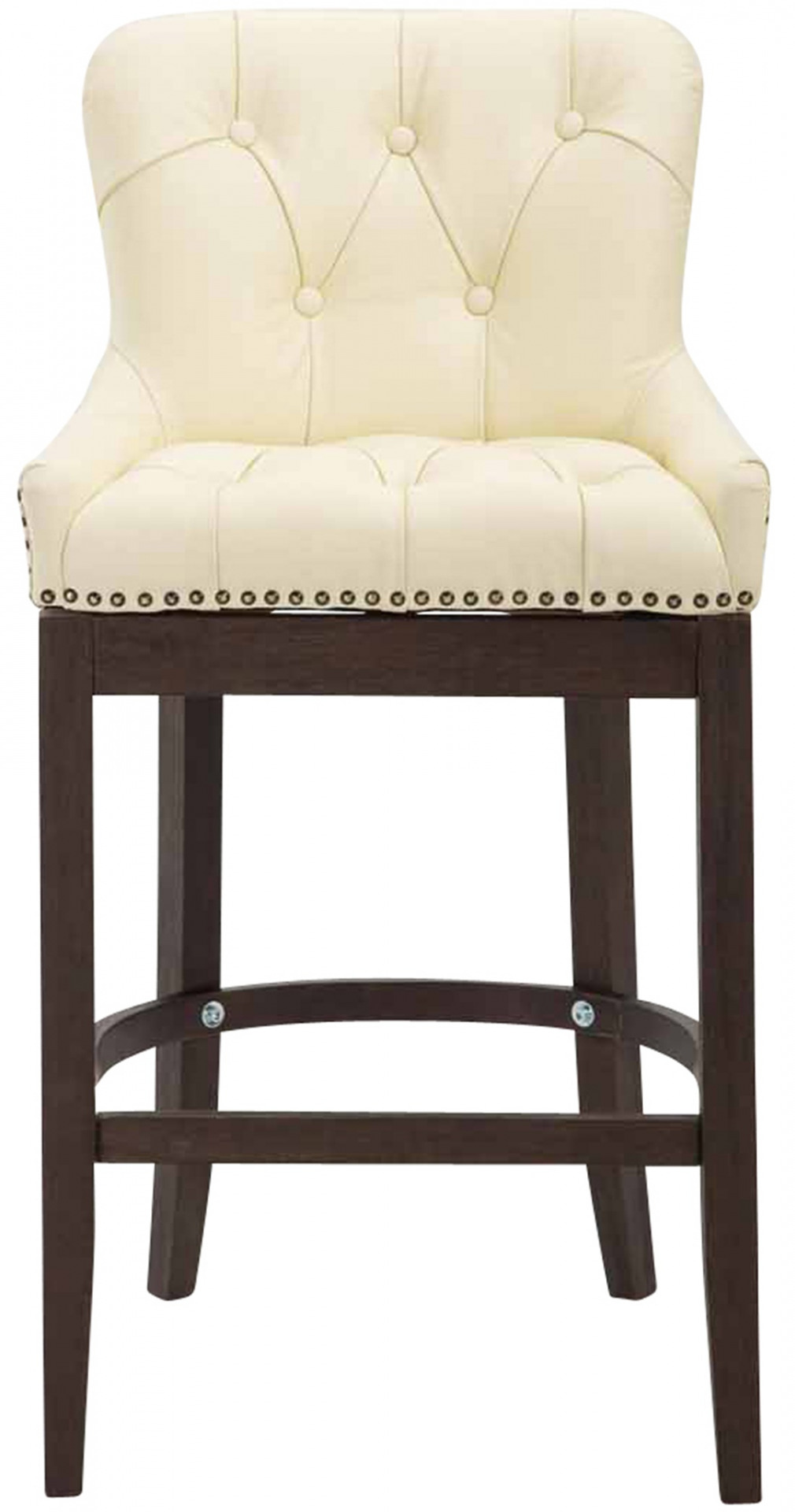 Barhocker Lakewood Echtleder, Antik, creme