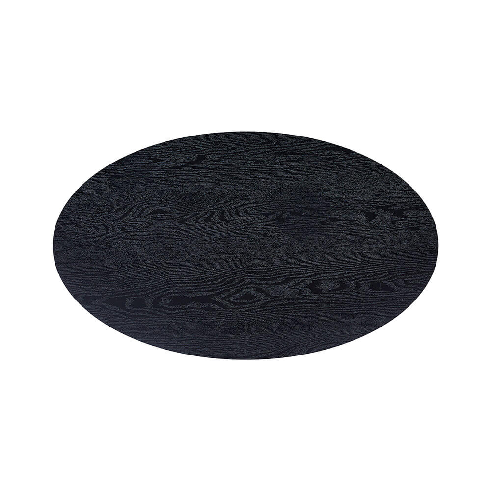 Couchtisch Oval NOVARIS - 110 x 66 cm Dark Oak