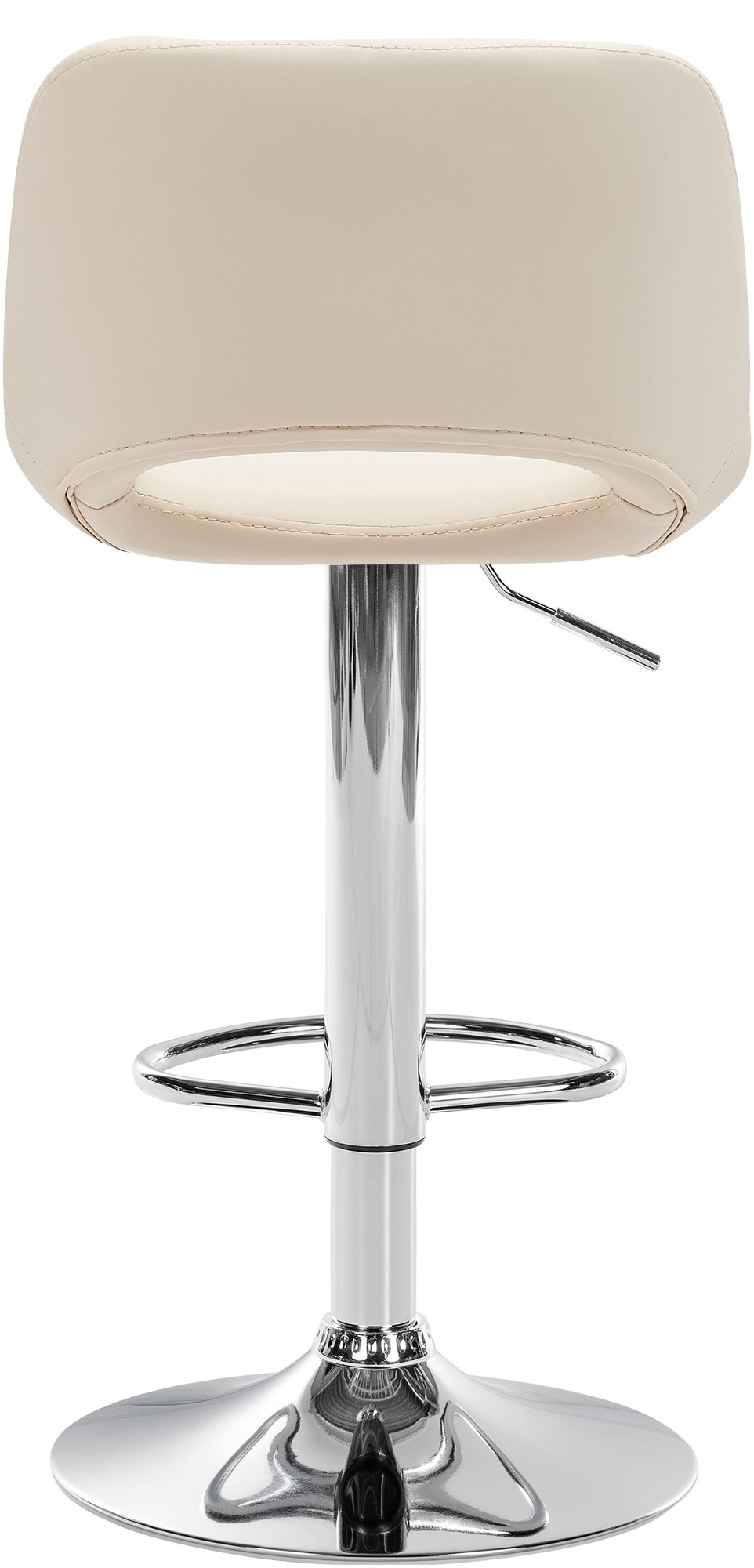 Barhocker Camden Kunstleder chrom, creme