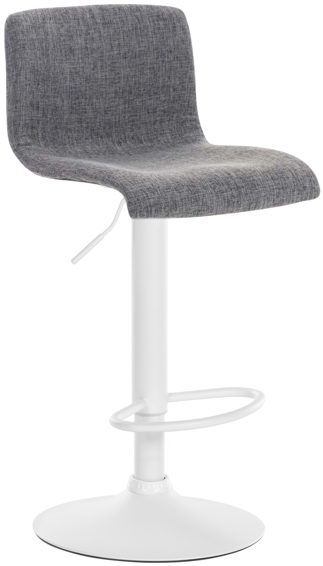 Barhocker Hoover Stoff W, hellgrau