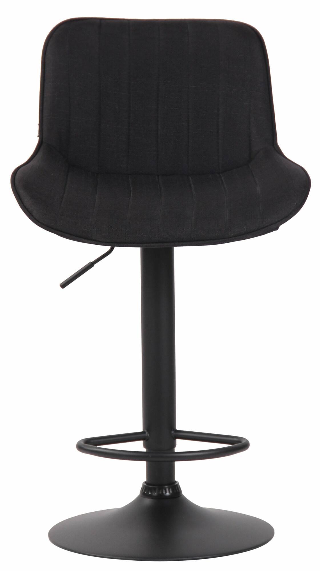 2er Set Barhocker Lentini Stoff schwarz, schwarz