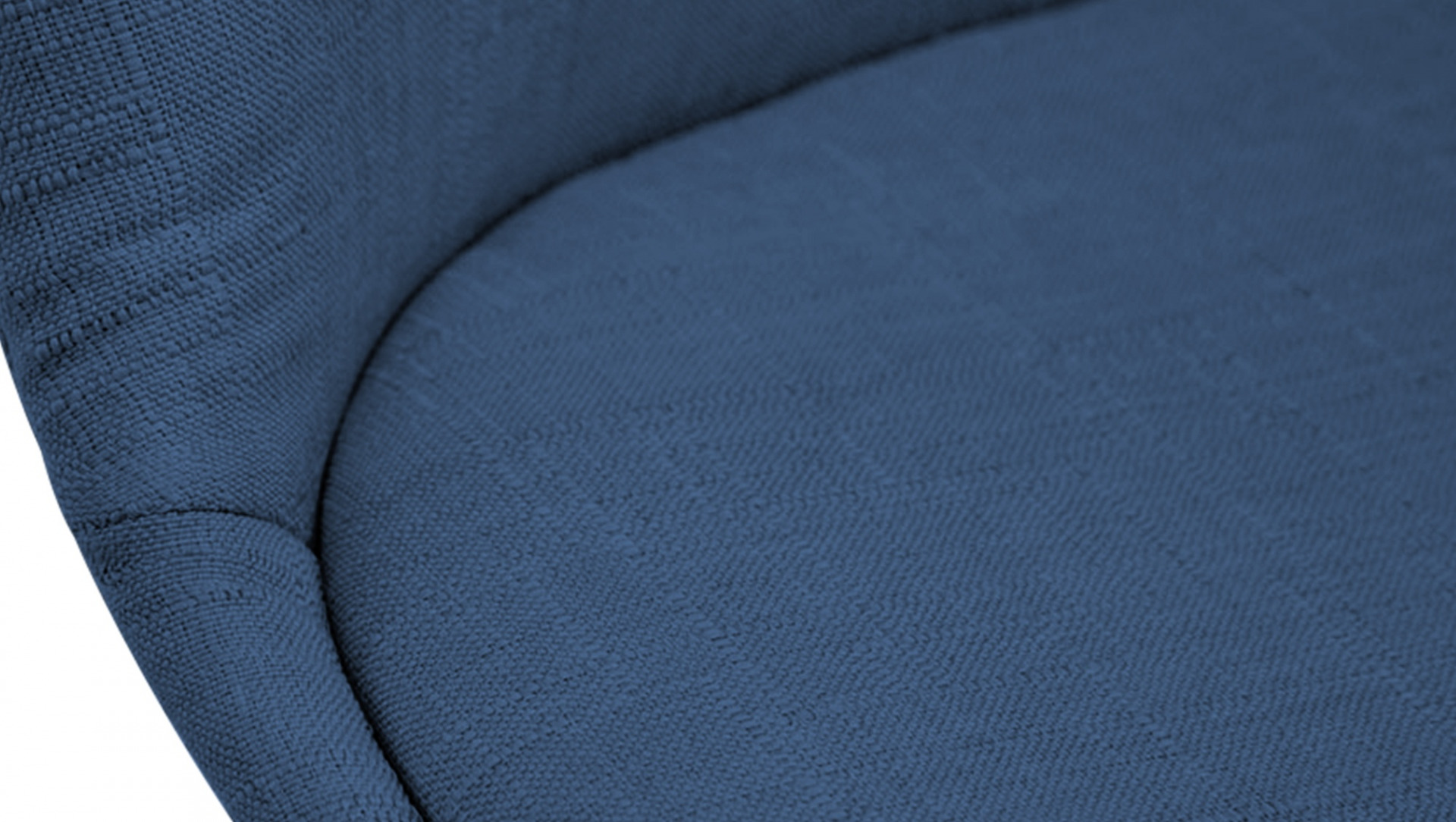 Besucherstuhl Borneo V2 Walnuss Stoff, blau