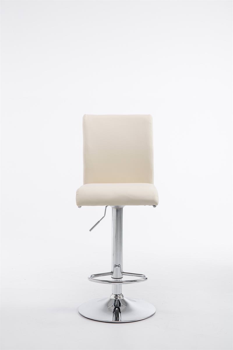 2er Set Barhocker Köln Kunstleder chrom, creme