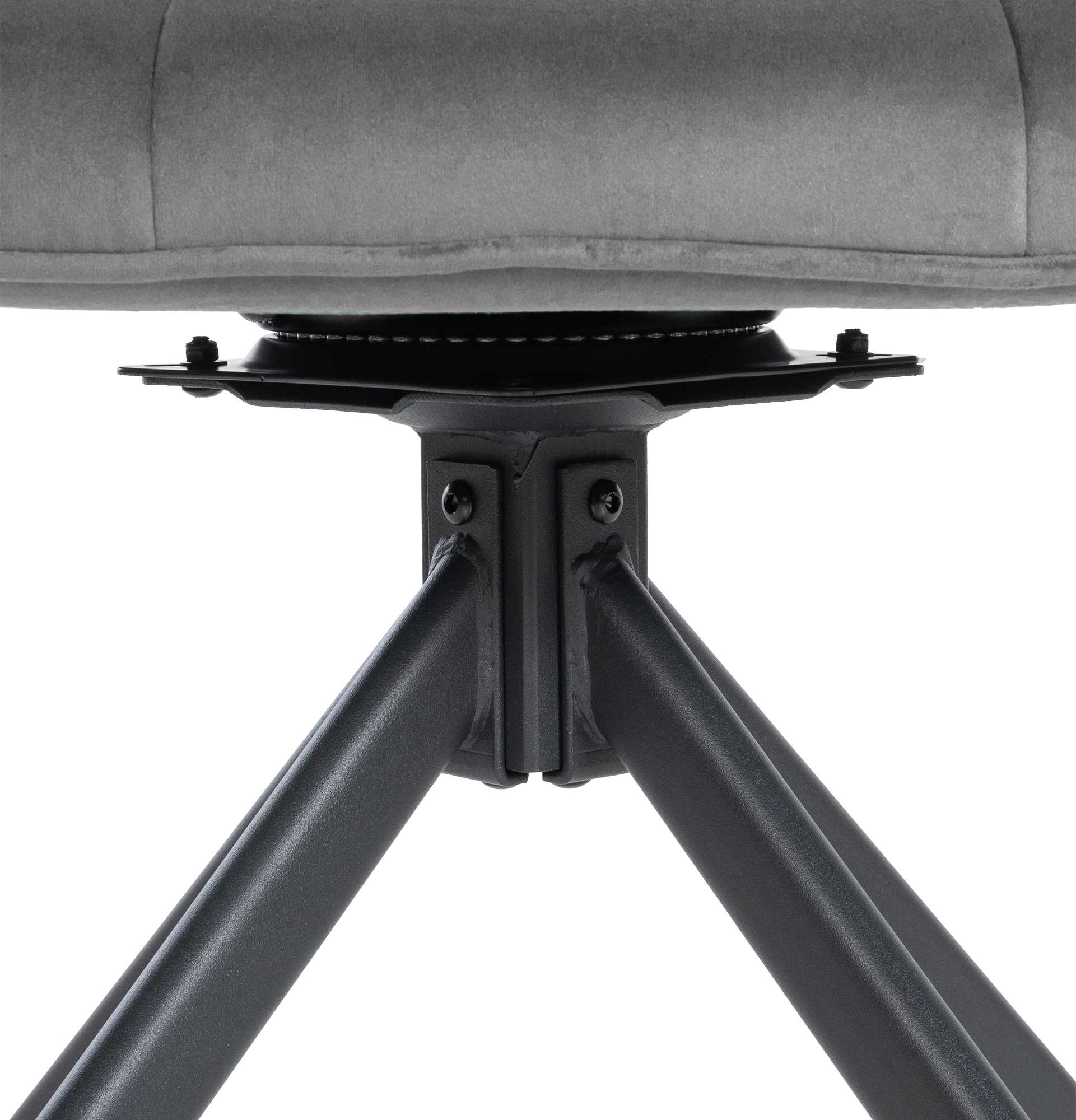 Stuhl Westport Samt, grau
