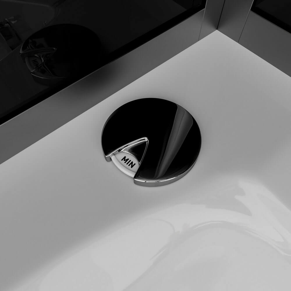Dampfdusche mit Whirlpool ALLIN 4IN1 - 170 x 90 Schwarz Rechts